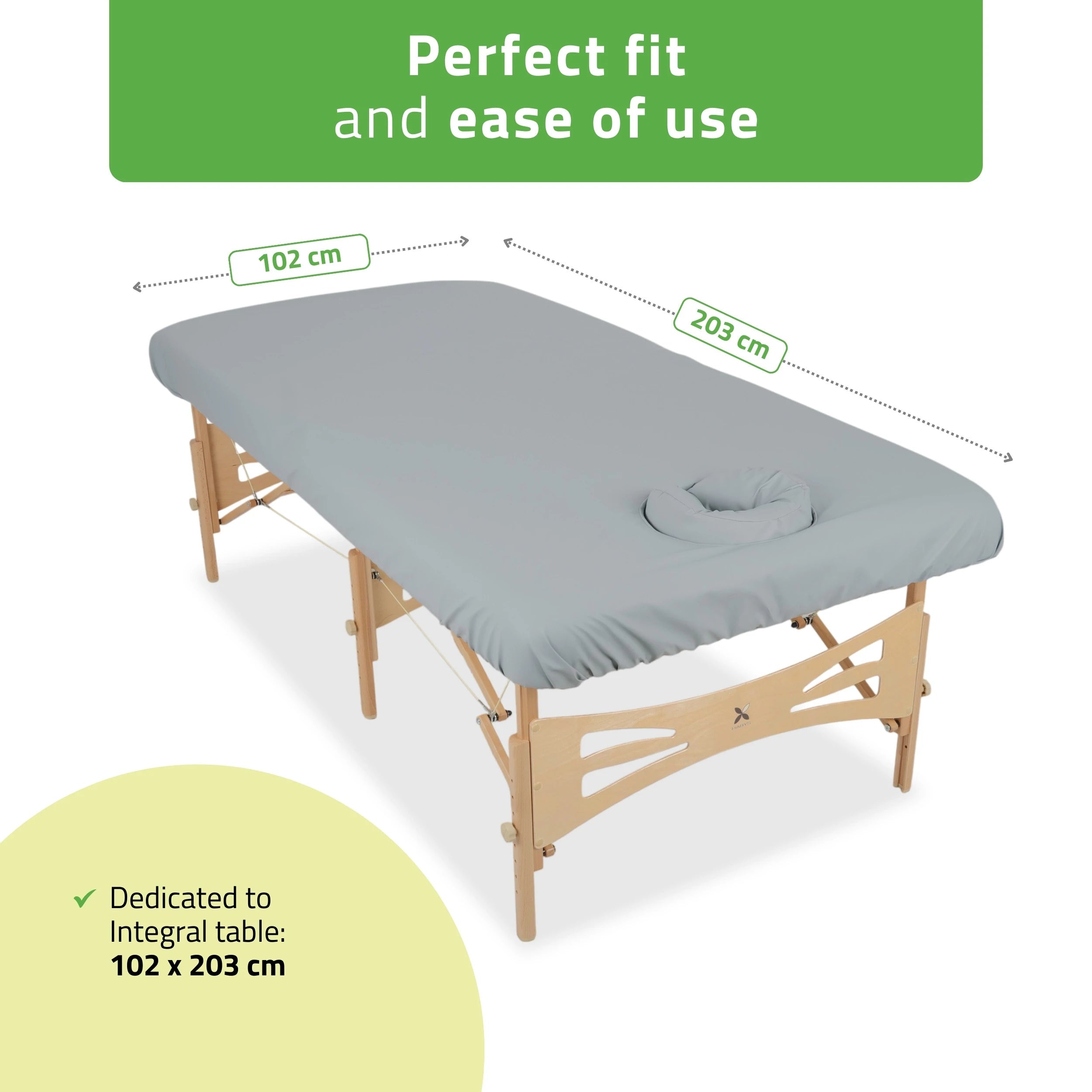 Protective Table Cover C460 (Oil-resistant) grey 102x203 cm Integral