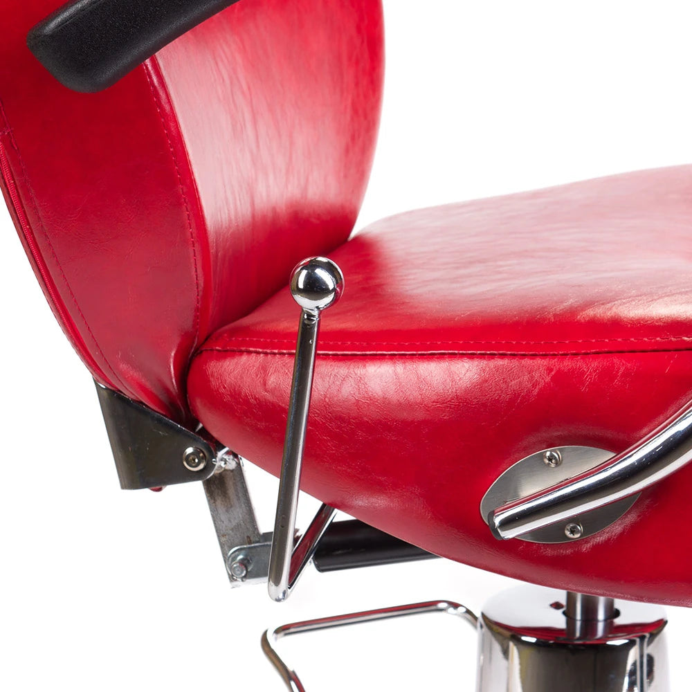 Barberstuhl HEKTOR BH-3208, rot