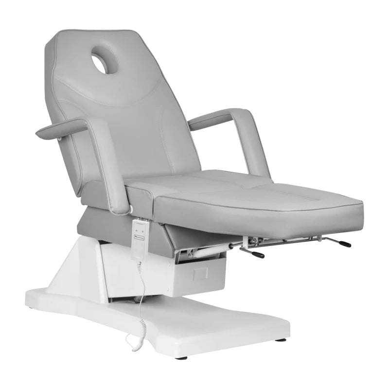 Kosmetoloģijas krēsls - kušete SOFT, 1 motors, pelēka