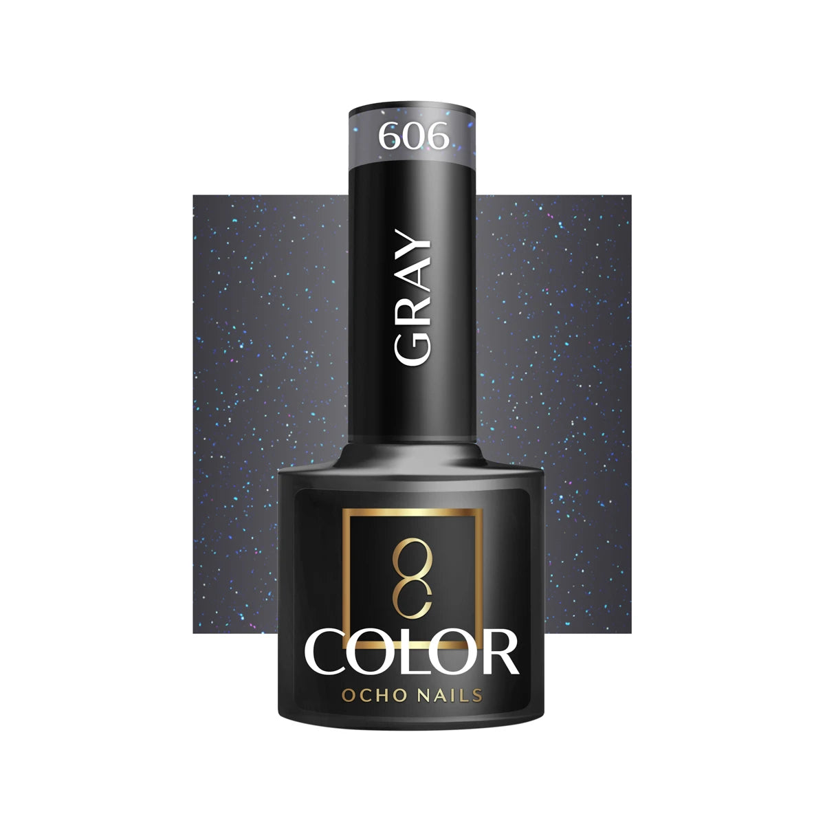 OCHO NAILS hibridinis nagų lakas Gray 606, 5 g