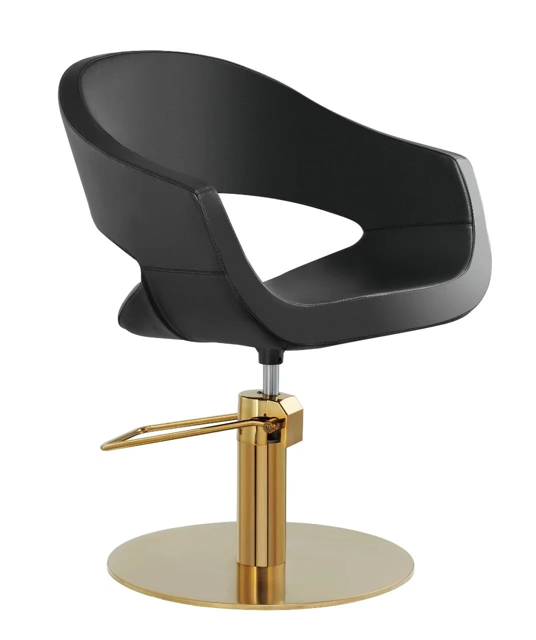 Weelko AURIC R Barberstuhl, Schwarz