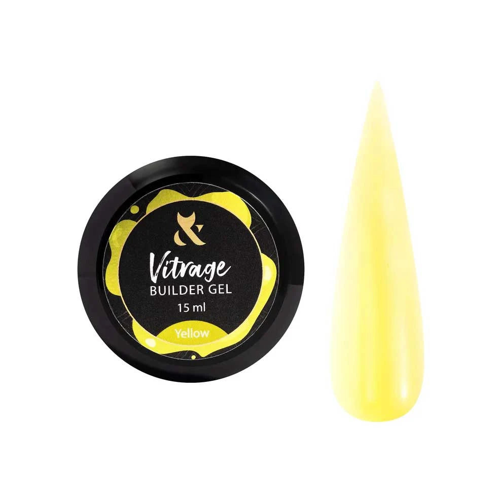 Vitrage Builder gel Yellow, 15 ml