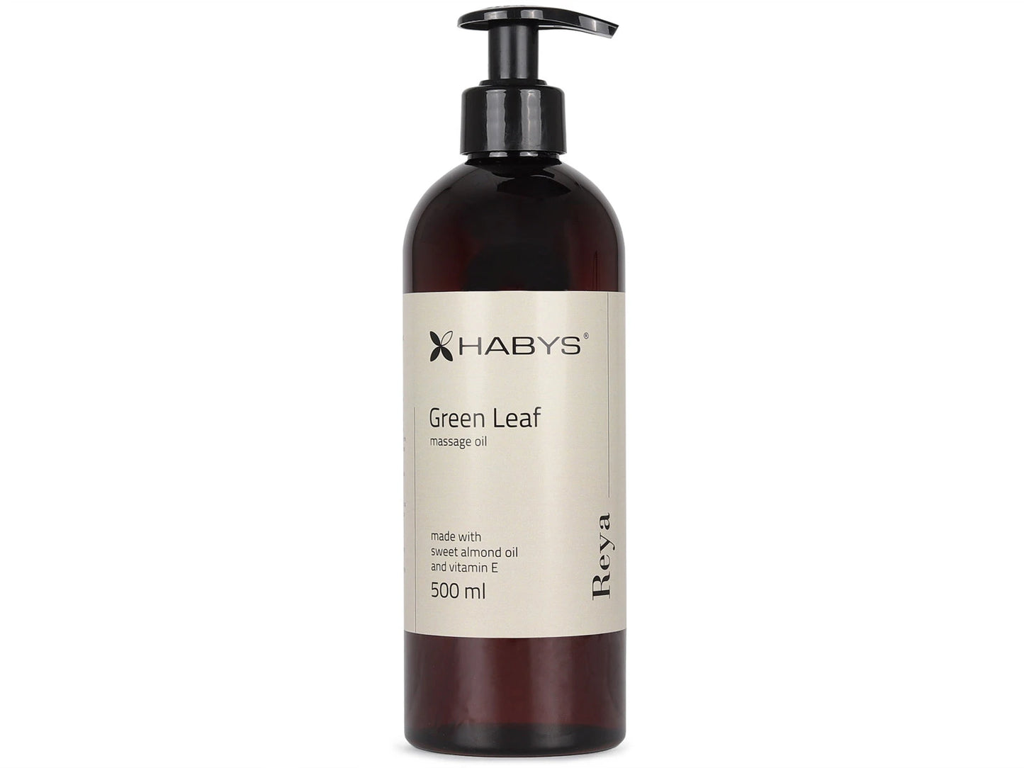 Massage Oil, Green Leaf, HABYS 500 ml