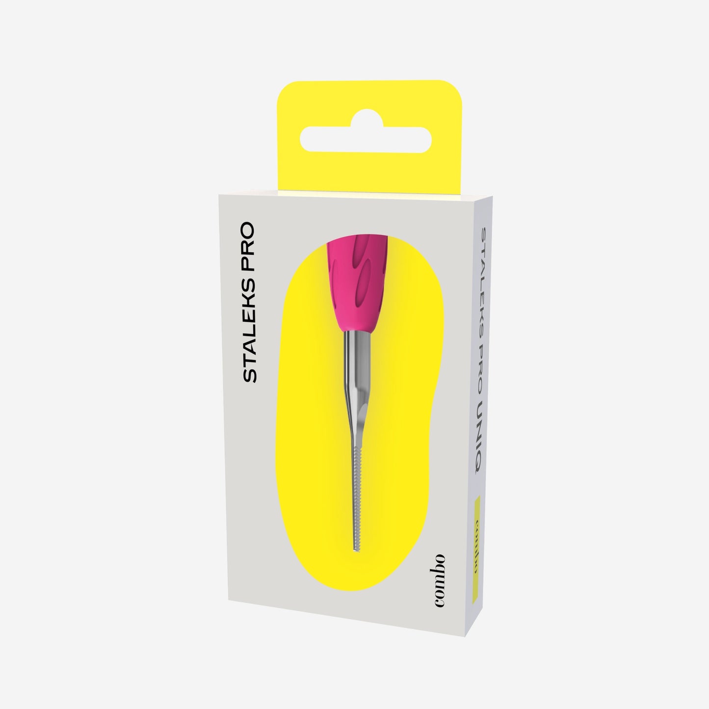 STALEKS UNIQ 36 Combo Working part of the pusher (straight narrow nail file) - Pink