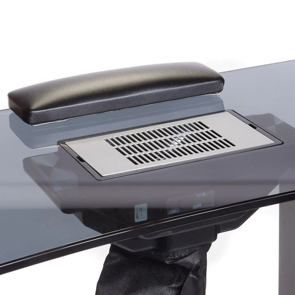 Cosmetische tafel BD-3425-1+P met stofafzuiger, zwart