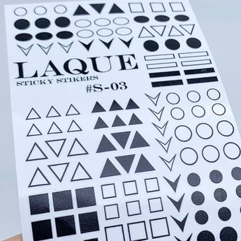 Slider design #S-03 BLACK (sticky stickers)