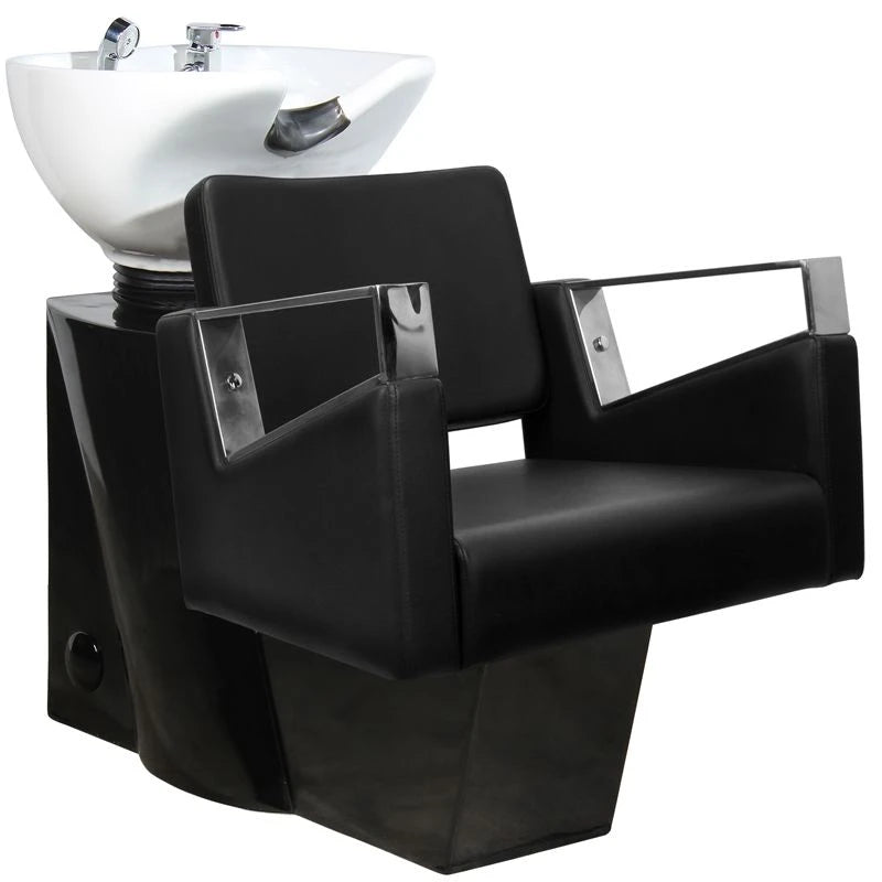 Coiffure backwash Gabbiano noir
