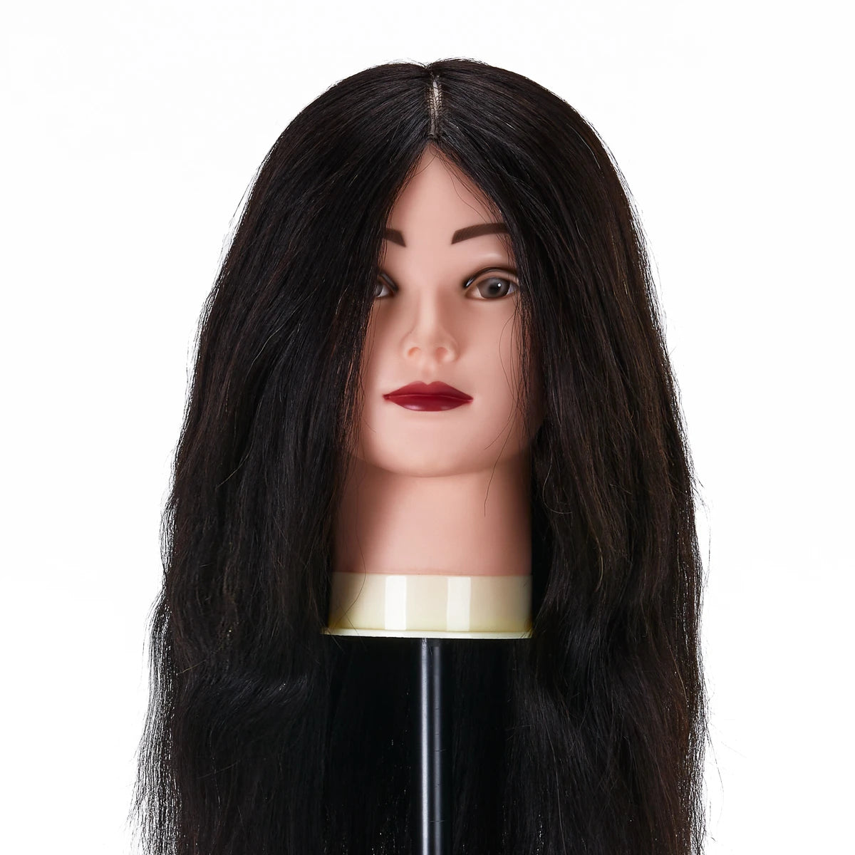 Head for hairdressers training Gabbiano WZ1 natural cheveux, color 1H, length 20"
