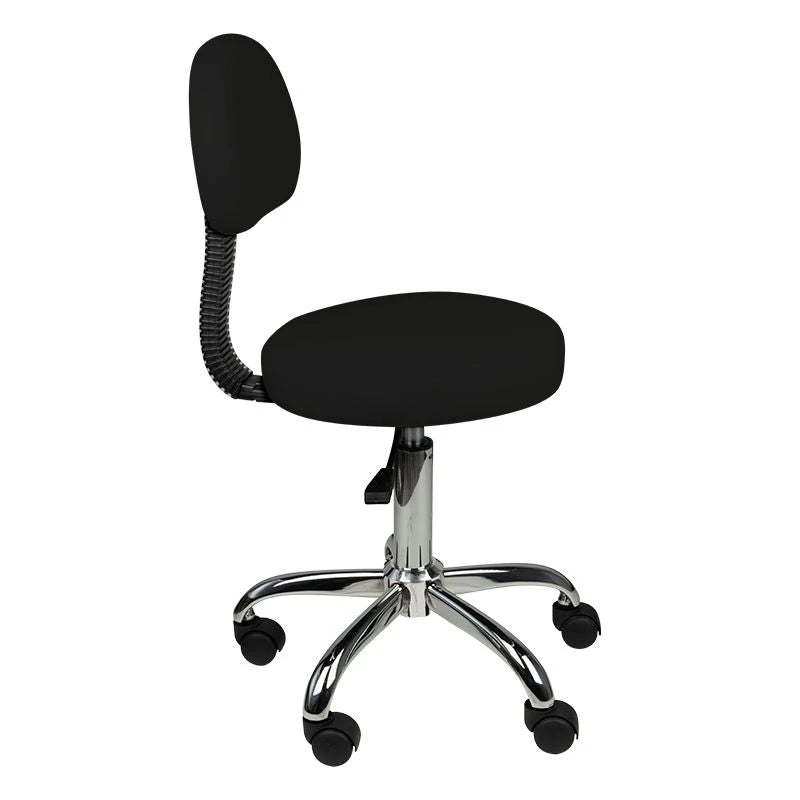 Cosmetic chair with backrest, AM-9934, black