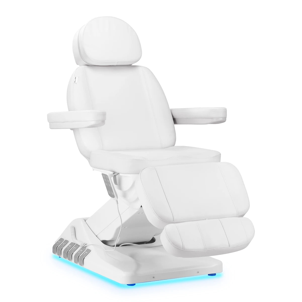 Kosmetologinė lova SILLON LUXury su pėdų valdymu, 3 motorai, balta