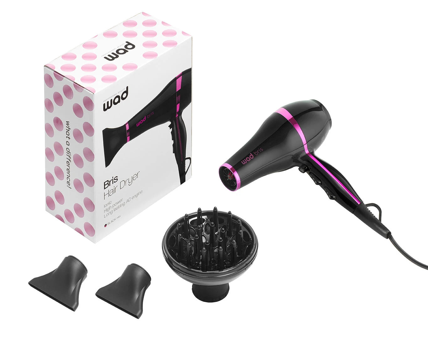Hair Dryer BRIS Black/Pink