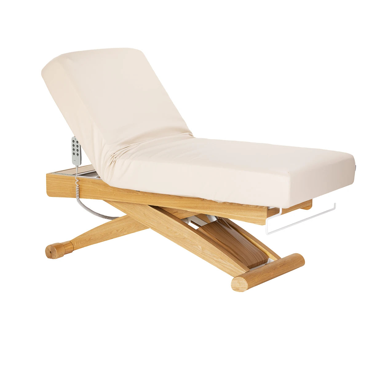 Sillon SPA behandelstoel Siesta, crème met lichtbruine voet