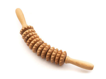 Wooden massage roller, roller