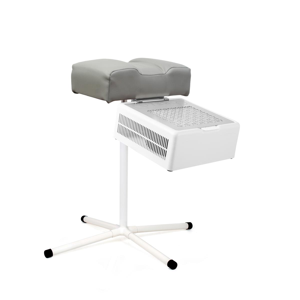Pedicure foot rest stand with grey pillow for dust collectors Teri