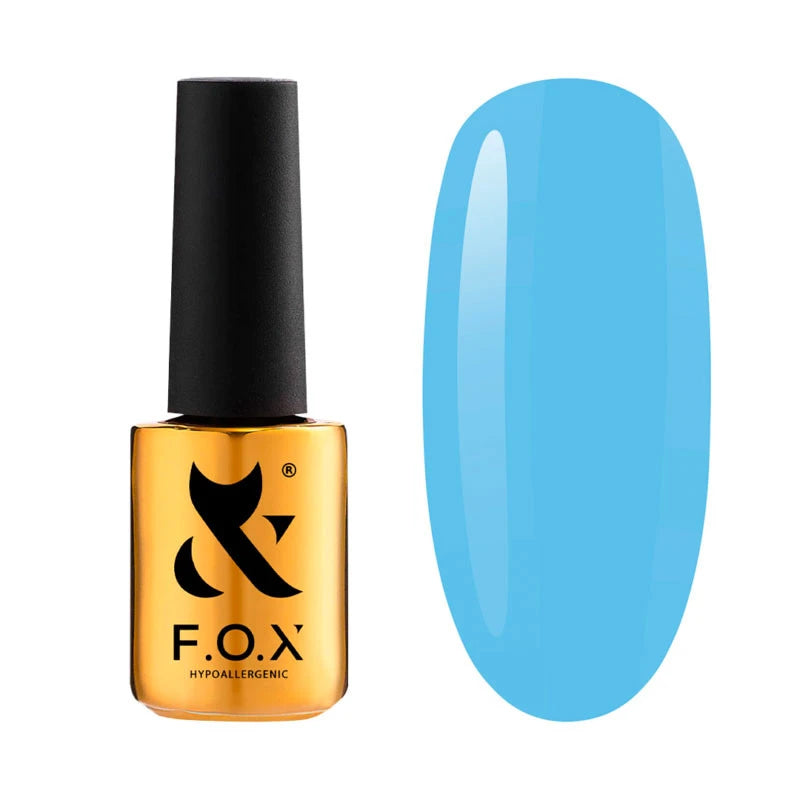 F.O.X Gēla nagu laka Spectrum 058 Gold, 7 ml