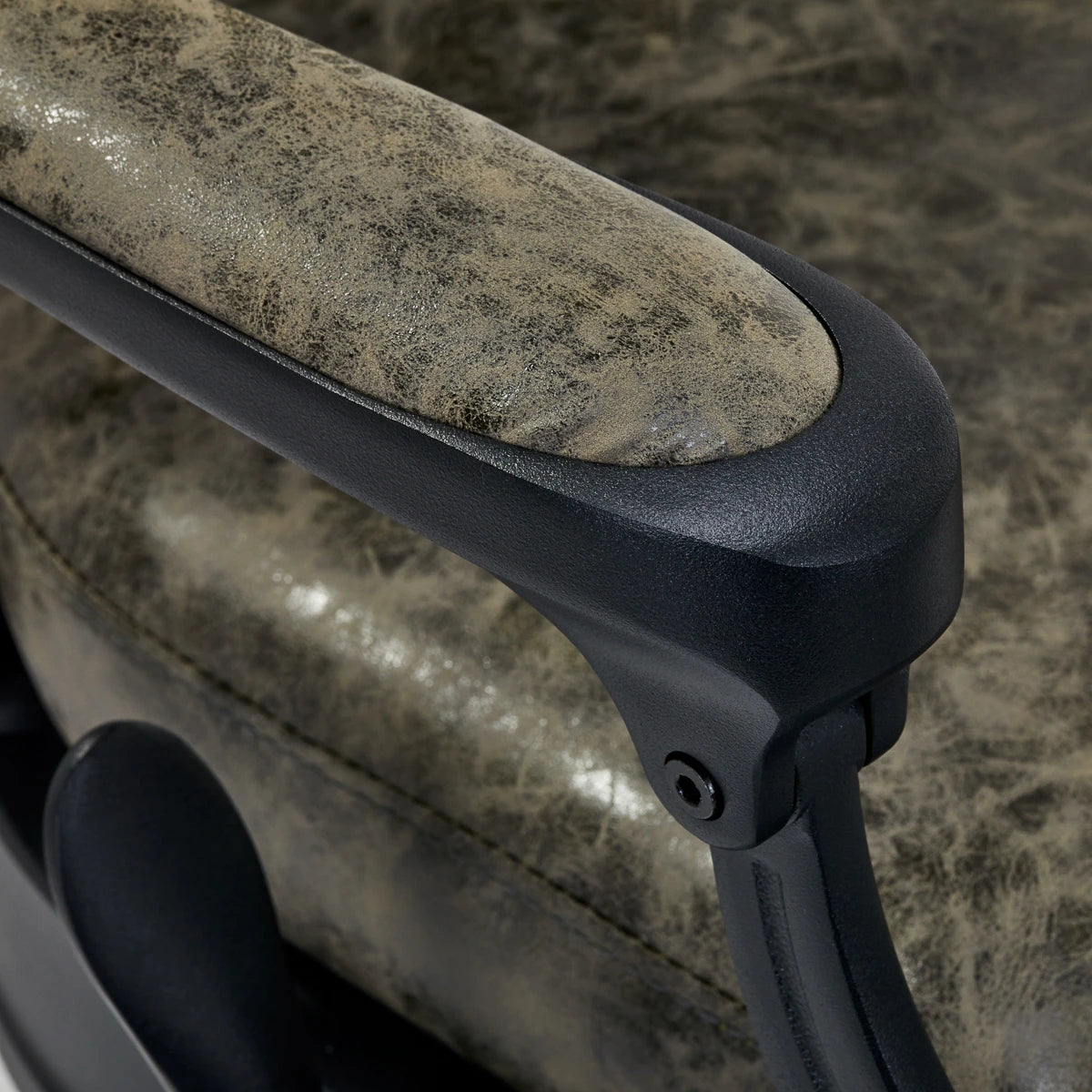 Hairdressing chair Gabbiano President Old Leather green