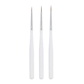 Manicure Brush Set, White, 3 pcs. P003554