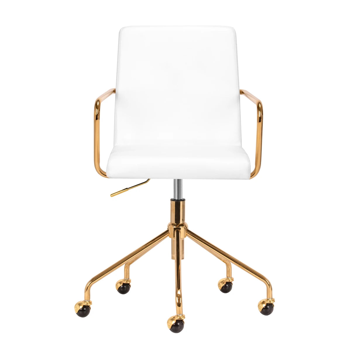 Cosmetic chair QS-OF211G, gold-white