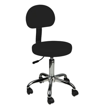 Cosmetic chair with backrest, AM-9934, black