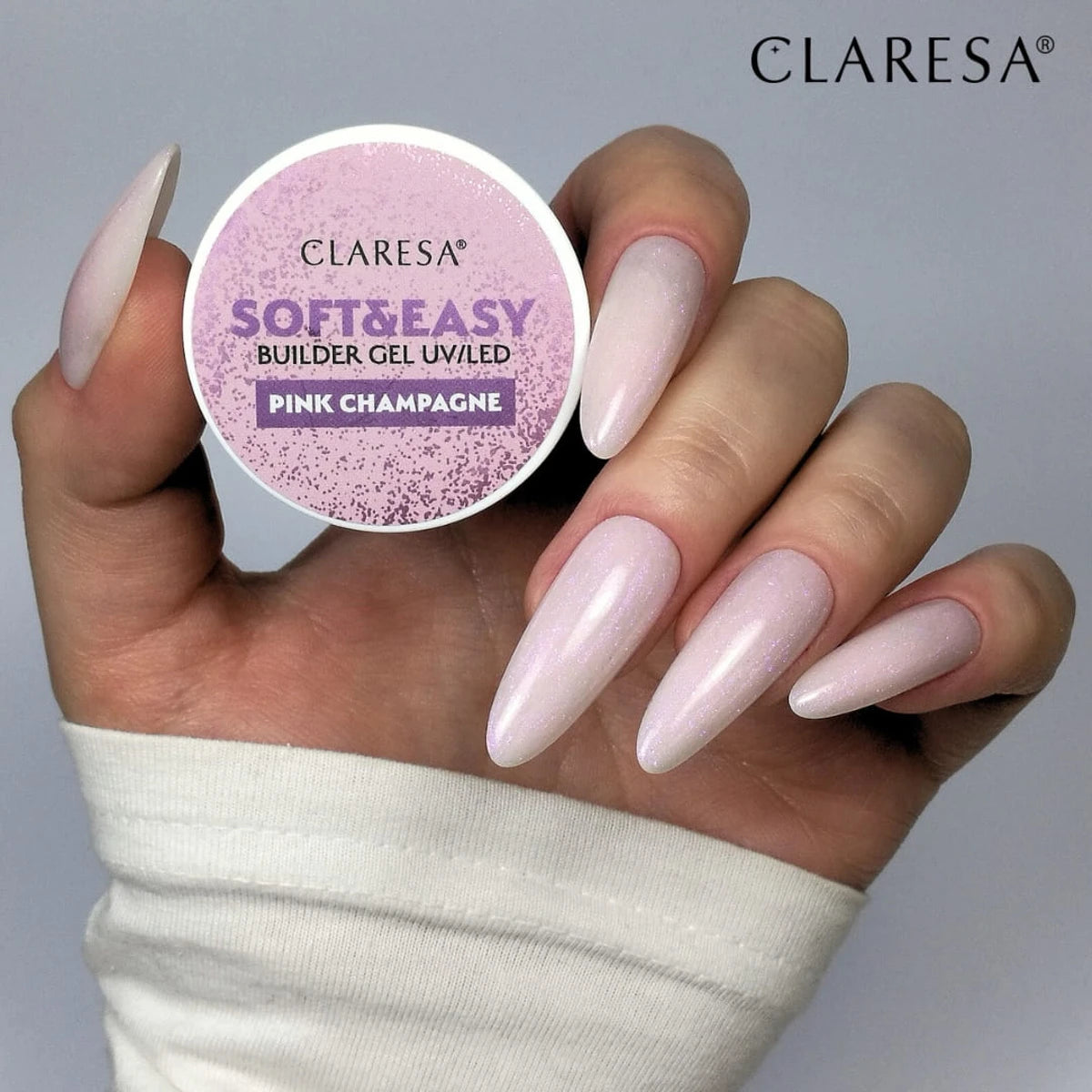 Claresa Soft&Easy Vienfāzes gēls, pink champagne, 90g