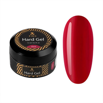 Hard Gel, raudona, 15 ml