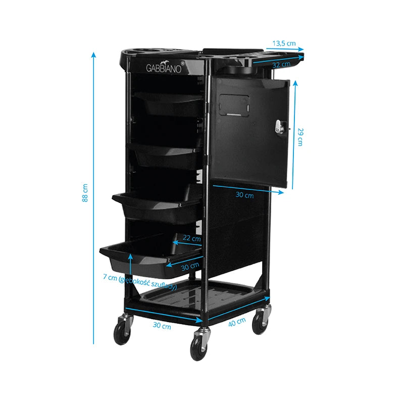Gabbiano hairdressing assistant fx10c black