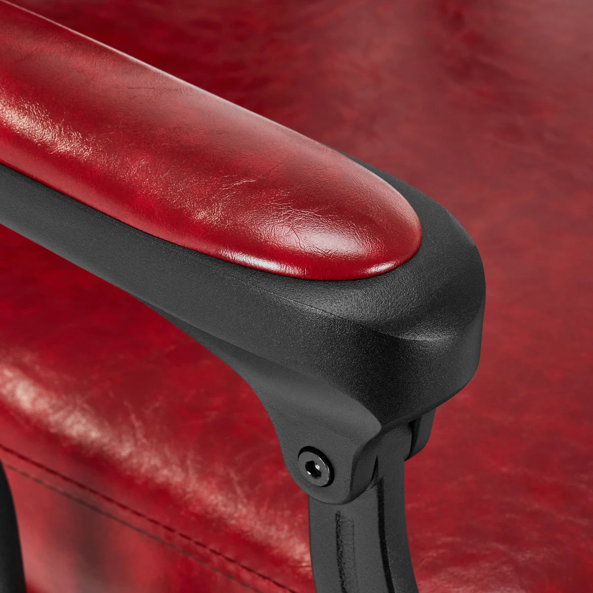 Hairdressing chair Gabbiano President red