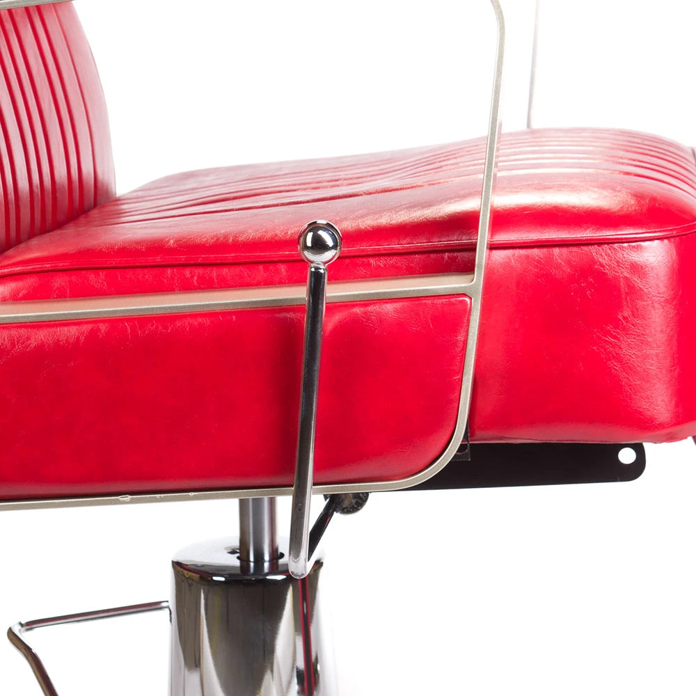 Barberstuhl HOMER BH-31237, rot