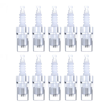 10 pièces of replacement cartridges for the microneedle pen and 12 needles