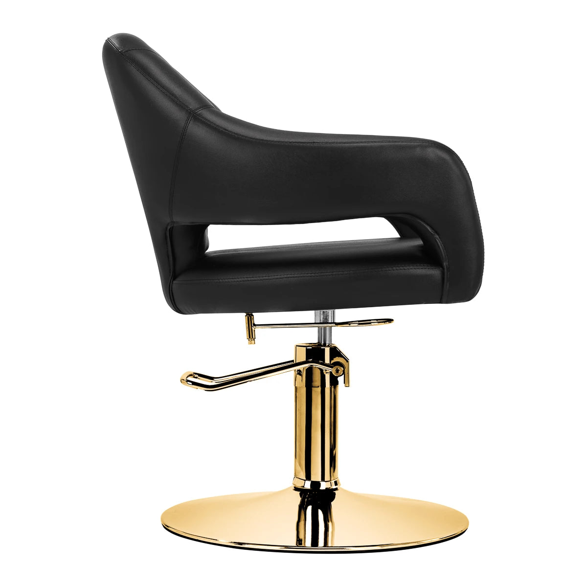 Gabbiano Friseurstuhl Parma, Gold-Schwarz