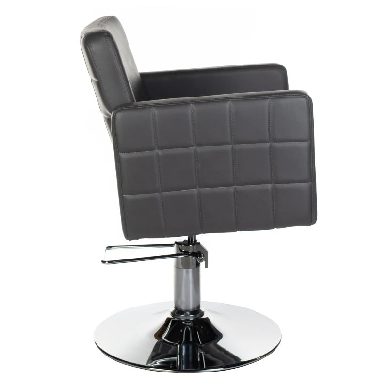 Fauteuil de coiffure Ernesto BM-6302, gris