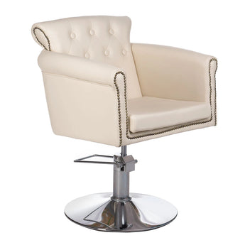 Frizētavas krēsls ALBERTO BH-8038, krēma krāsā