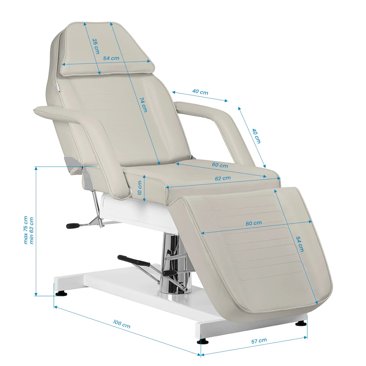 SILLON hoitotuoli hydraulinen v2 210, sea salt