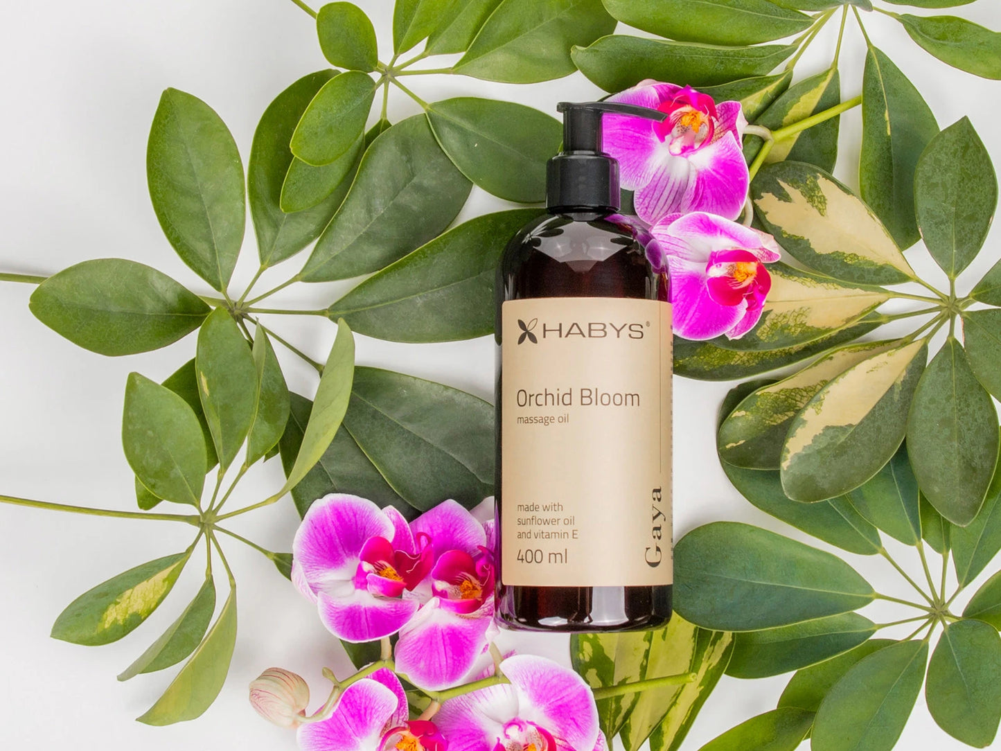 Massage Oil, Orchid bloom, HABYS, 400 ml