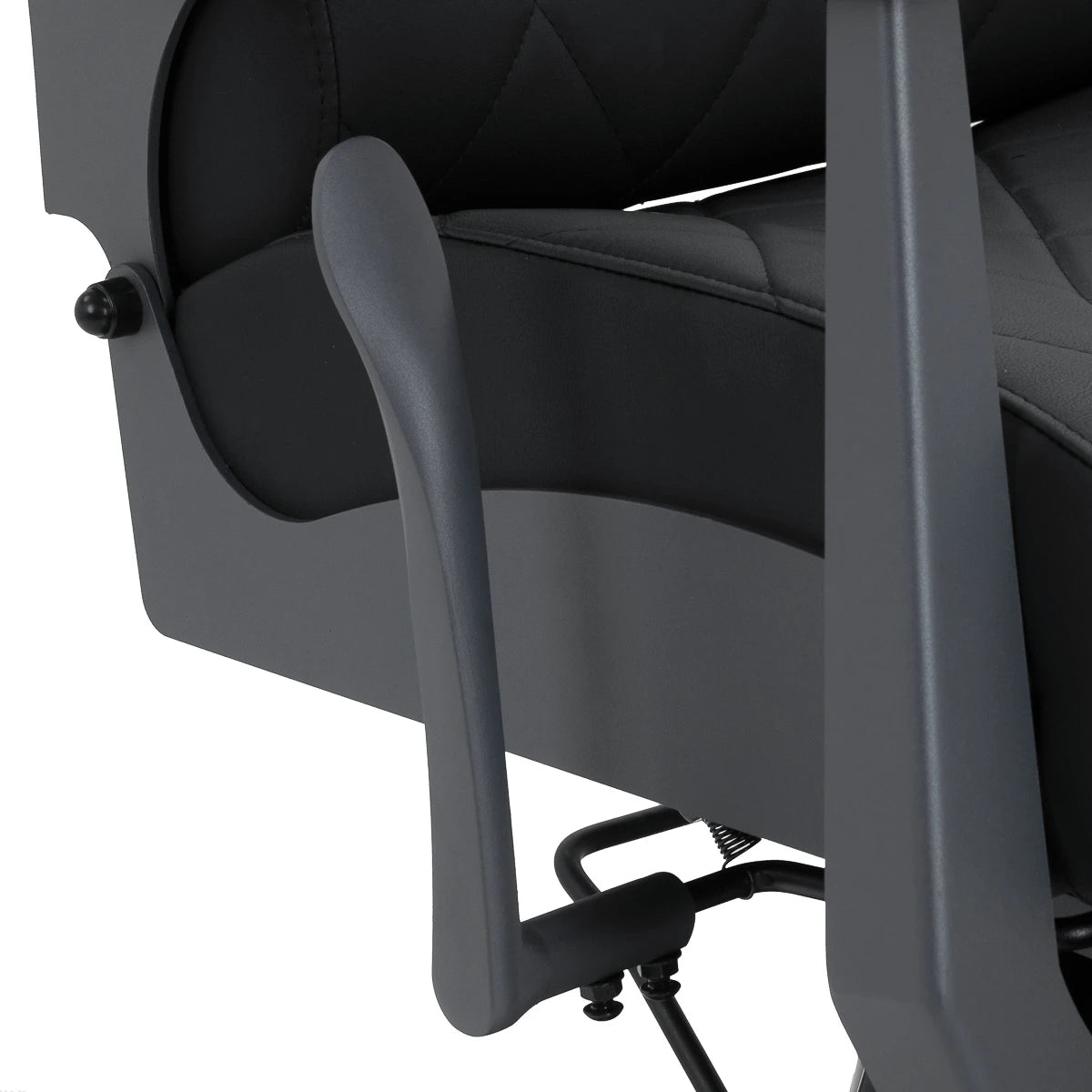 Gabbiano barber chair Bruno with graphite frame Black