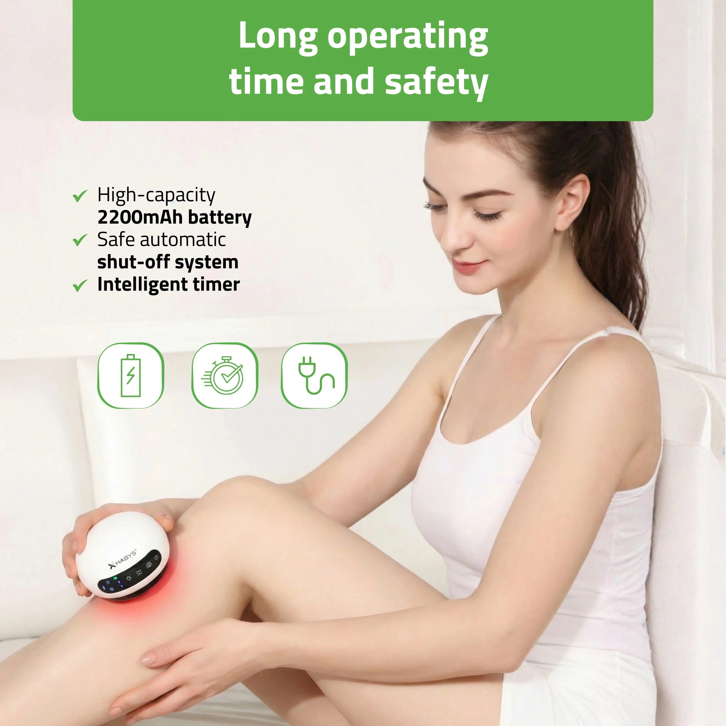 AirBubble electric cupping device, magnetotherapy, red light therapy