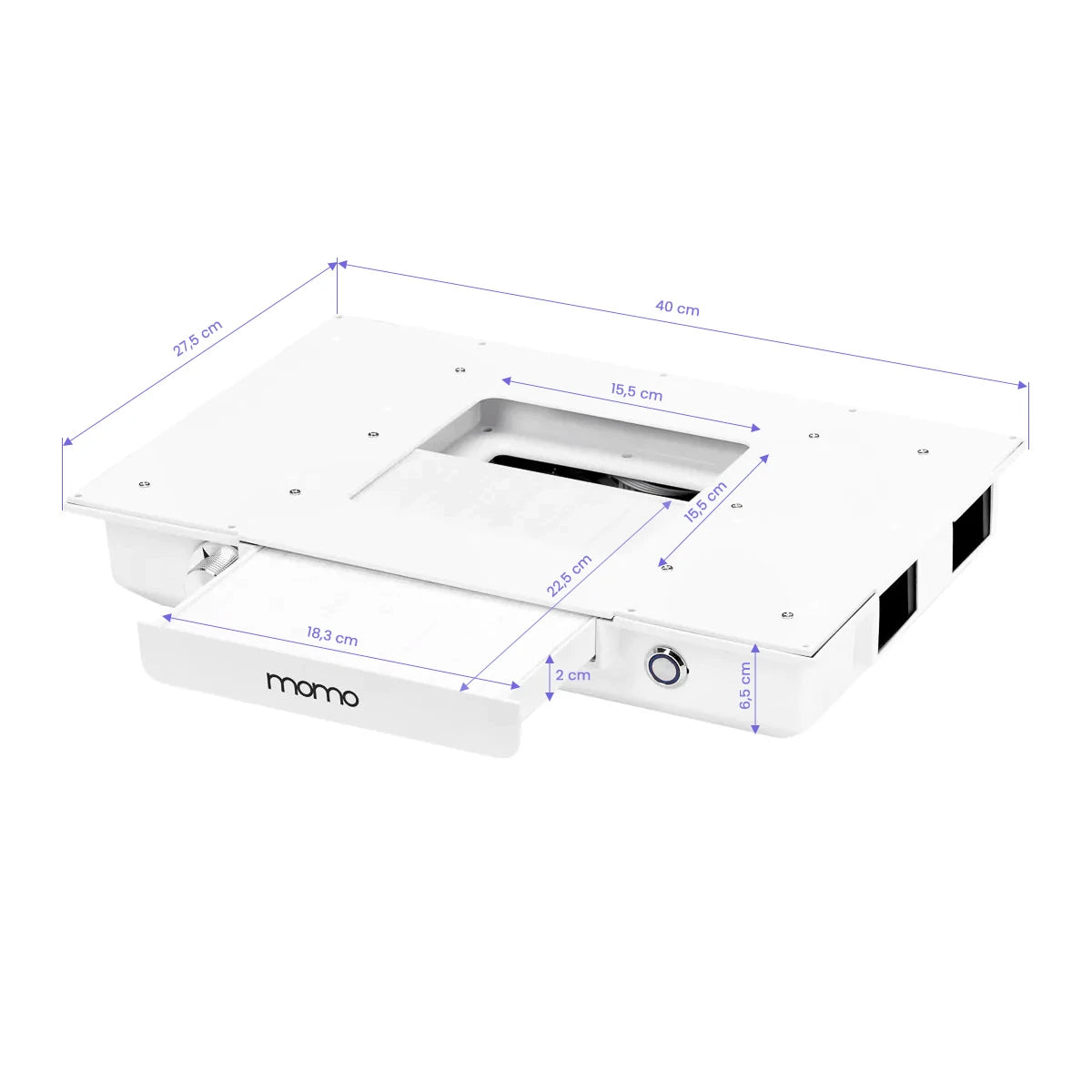 Momo 05-BL cosmetic desk with absorber