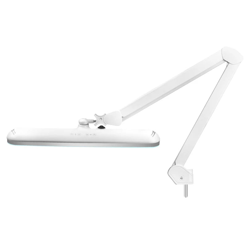 Elegante LED lampa 801-TL, ar statīvu, regulējamu intensitāti un temperatūru, balta