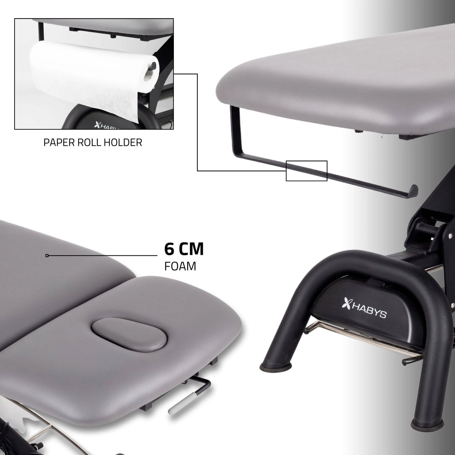 Agila 2 Elektrische Therapieliege Soft Touch K622, Grau