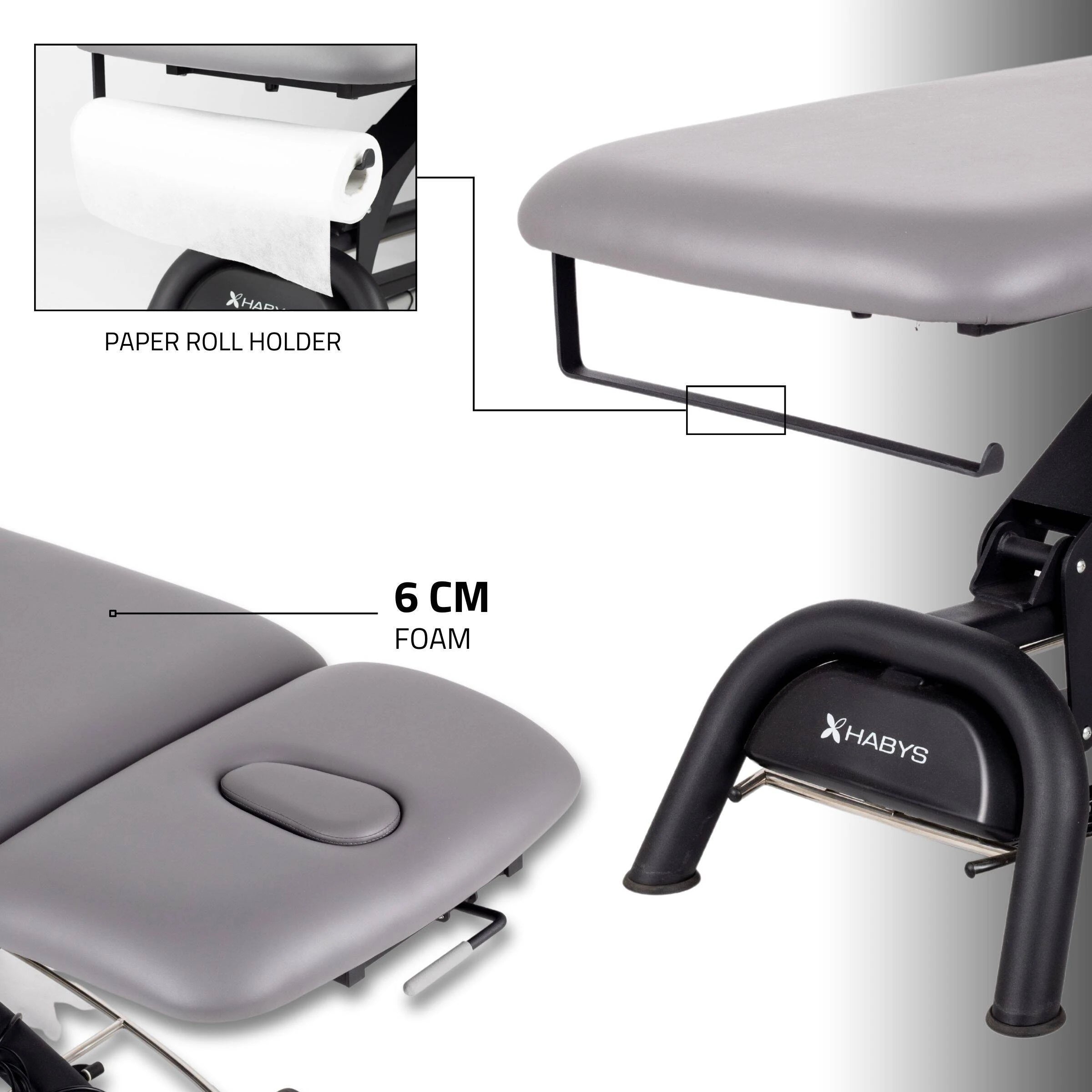 Agila 2 Elektrische Therapieliege Soft Touch K622, Grau