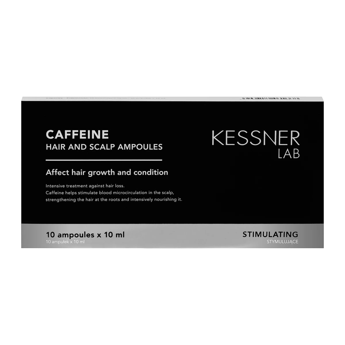 Set Flexible Hair Brush O-327 purple and Kessner Lab Caffeine Ampoules