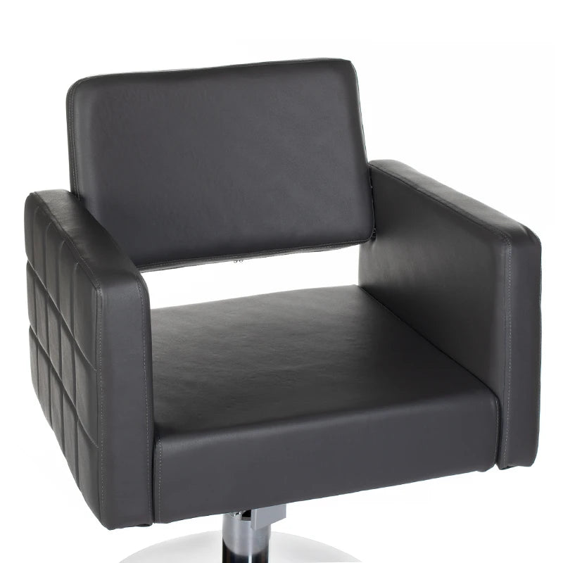 Fauteuil de coiffure Ernesto BM-6302, gris