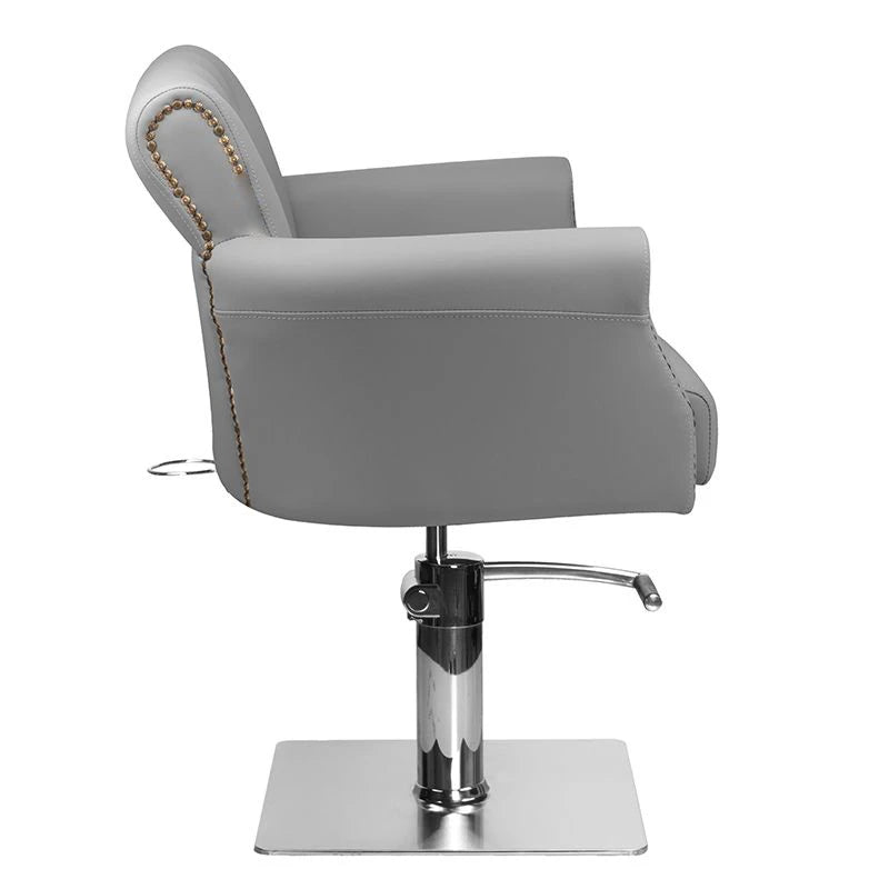 Hair System Frizētavas krēsls BER 8541, pelēks