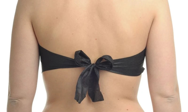 Disposable black bra 10pcs