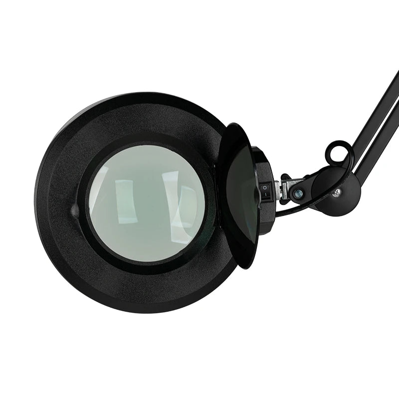 Padidinimo lempa su stovu LED S5, juoda