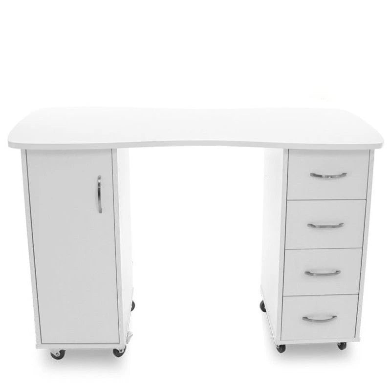 Cosmetische tafel 2027, wit, twee kasten