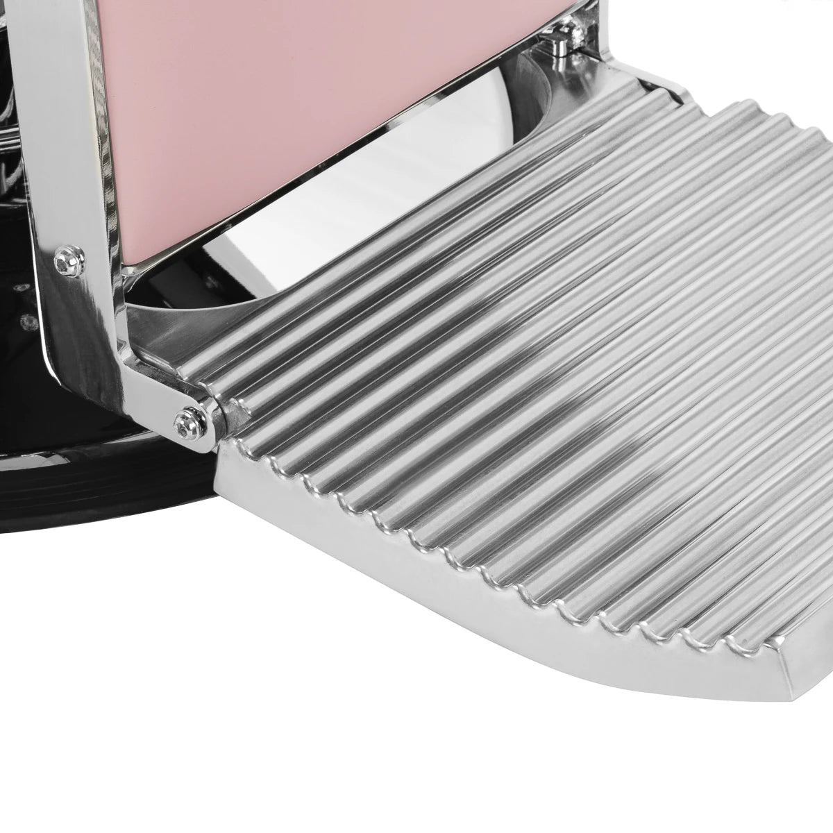 Gabbiano Visionerio barber chair pink chrome frame