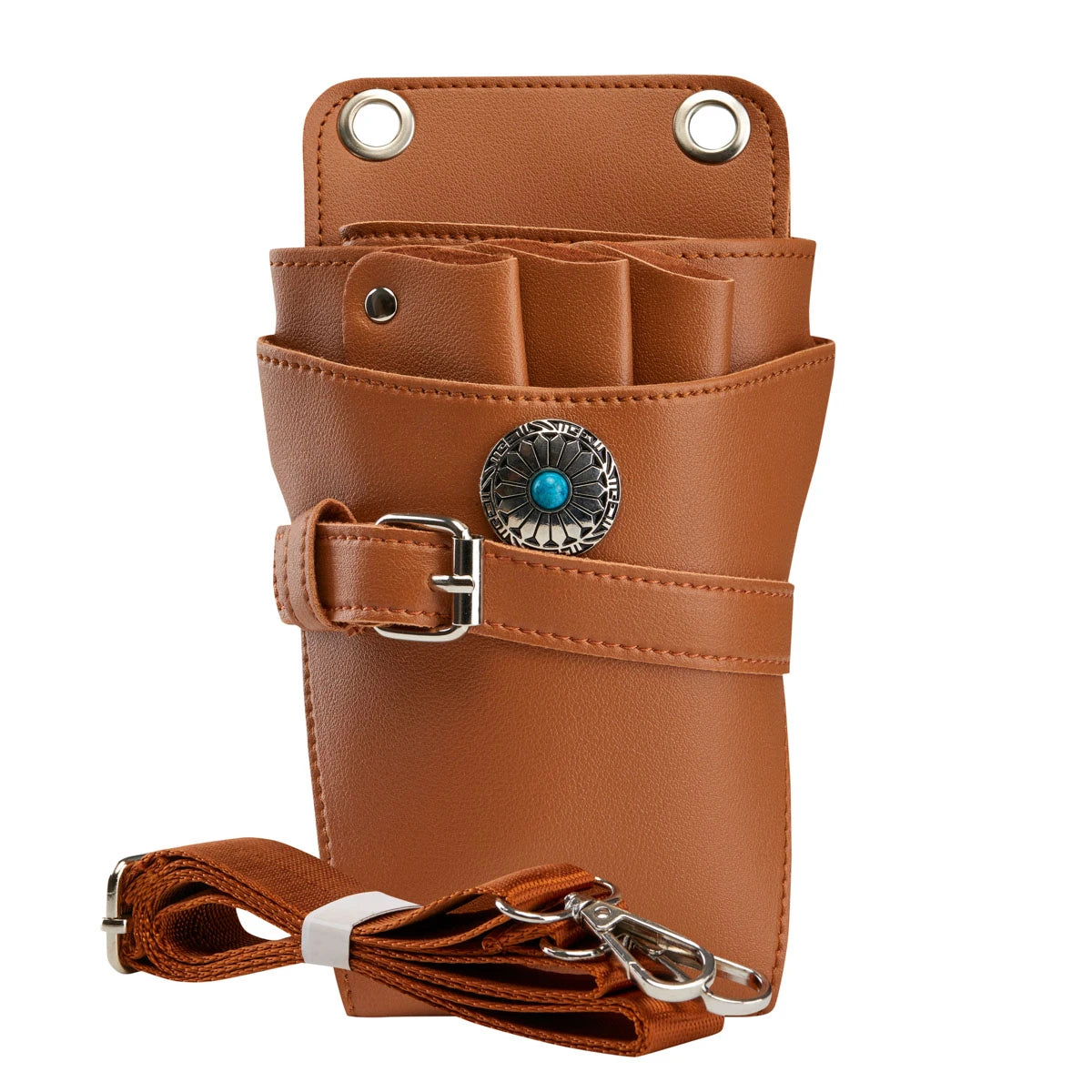 Holster-Gürtel für Haarscheren T14, Braun