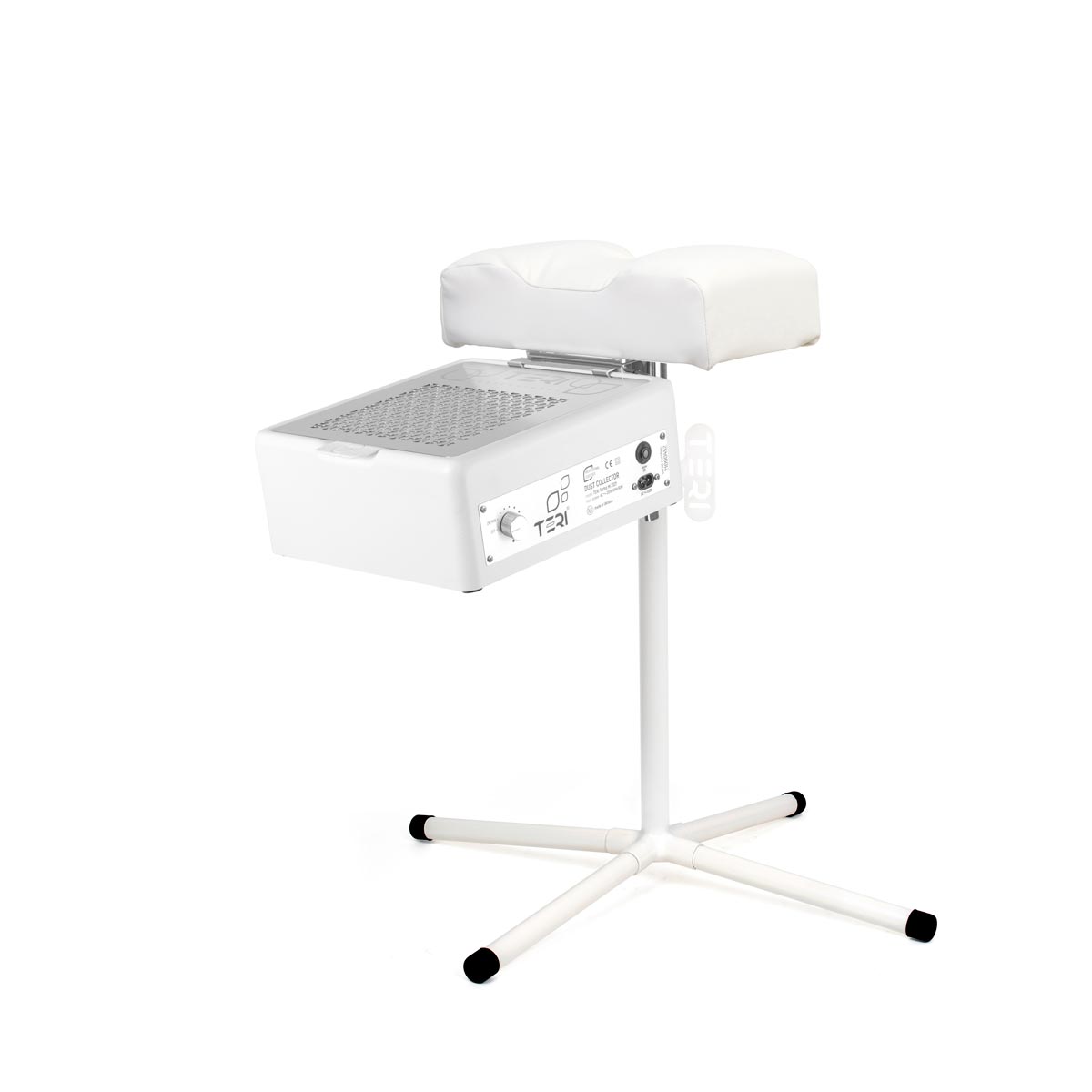 Pedicure foot rest stand with white pillow for dust collectors Teri