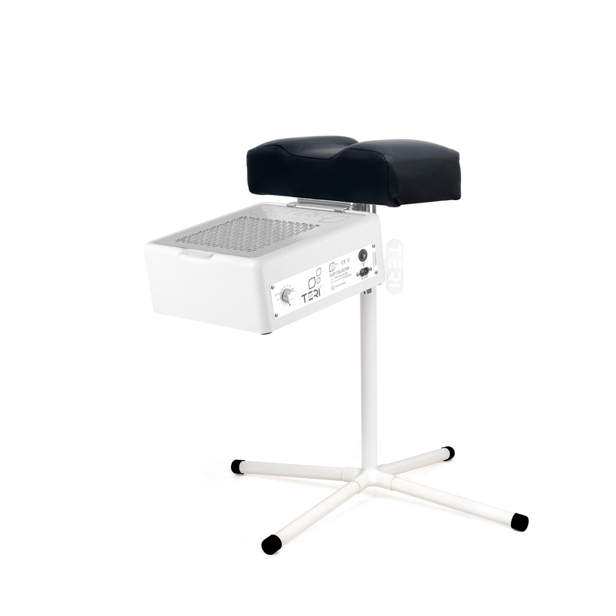 Pedicure foot rest stand with black pillow for dust collectors Teri